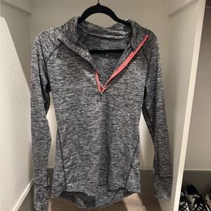 Gray Women's Quarter-Zip Sweatshirt